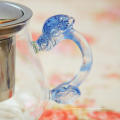Модный дизайн с фильтром и ручкой из нержавеющей стали Borosilicate 400ml Glass Tea Pot